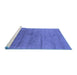 Sideview of Machine Washable Oriental Blue Industrial Rug, wshurb2702blu