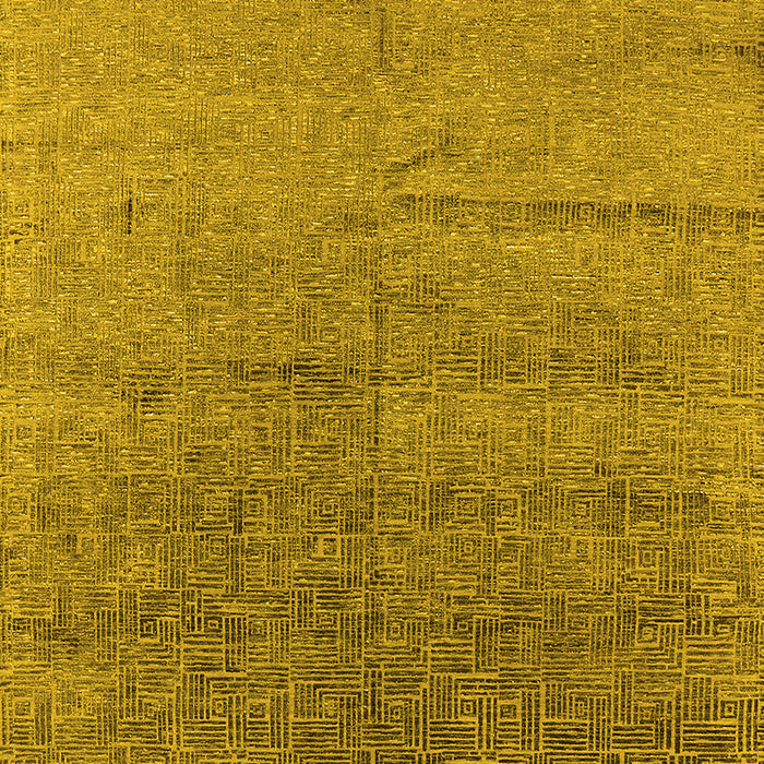Machine Washable Oriental Yellow Industrial Rug, wshurb2702yw