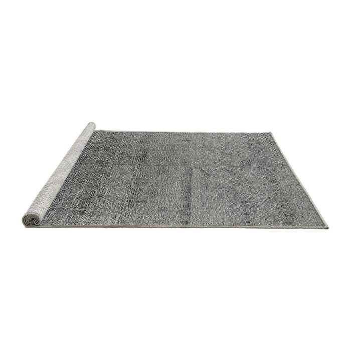 Sideview of Machine Washable Oriental Gray Industrial Rug, wshurb2702gry