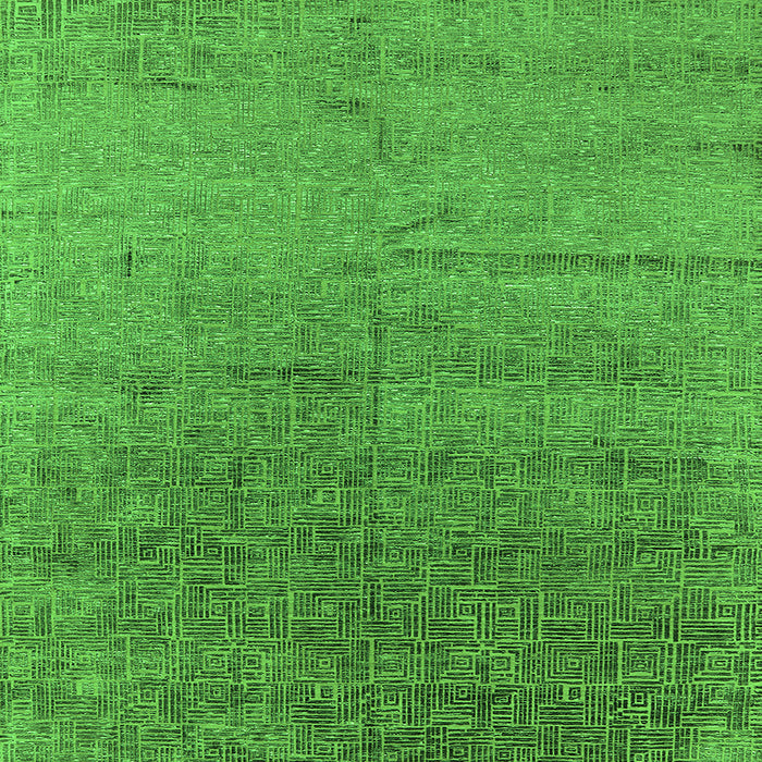 Square Machine Washable Oriental Green Industrial Area Rugs, wshurb2702grn