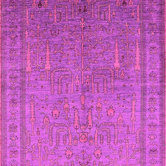 Machine Washable Oriental Pink Industrial Rug, wshurb2703pnk