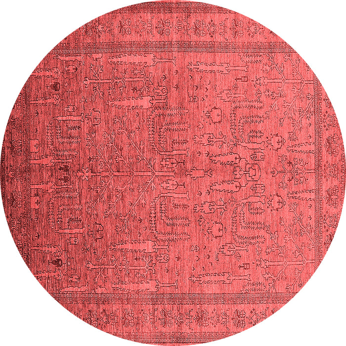 Machine Washable Oriental Red Industrial Rug, wshurb2703red