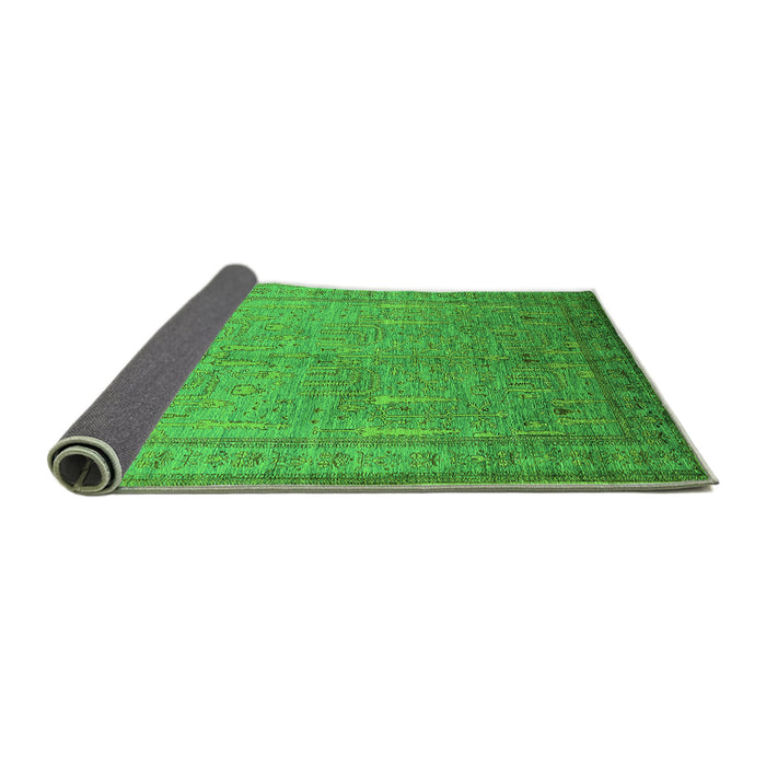 Sideview of Oriental Green Industrial Rug, urb2703grn