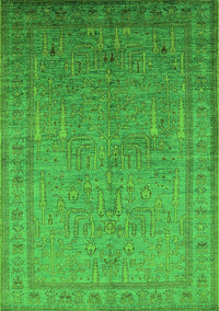 Oriental Green Industrial Rug, urb2703grn