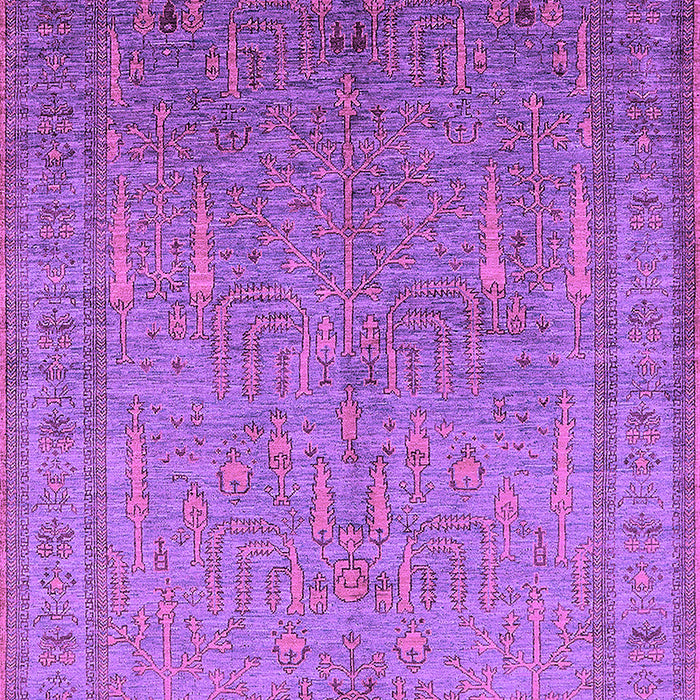 Machine Washable Oriental Purple Industrial Area Rugs, wshurb2703pur