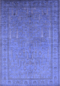 Oriental Blue Industrial Rug, urb2703blu