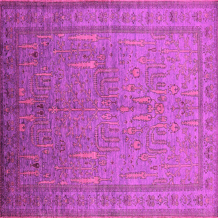 Square Oriental Pink Industrial Rug, urb2703pnk