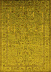 Oriental Yellow Industrial Rug, urb2703yw