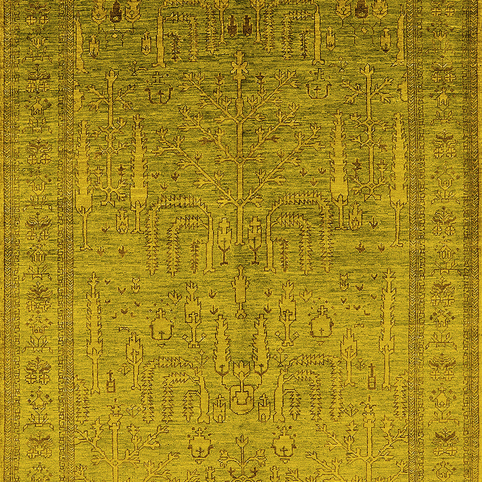 Oriental Yellow Industrial Rug, urb2703yw