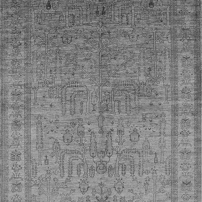 Machine Washable Oriental Gray Industrial Rug, wshurb2703gry