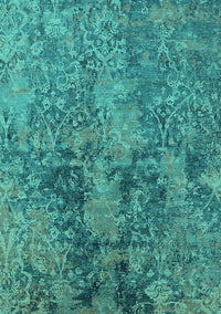 Oriental Turquoise Industrial Rug, urb2704turq