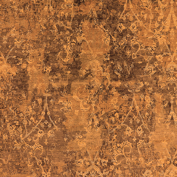 Oriental Orange Industrial Rug, urb2704org