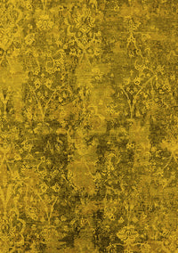 Oriental Yellow Industrial Rug, urb2704yw