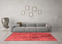 Machine Washable Oriental Red Industrial Rug, wshurb2704red