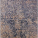 Square Mid-Century Modern Carbon Gray Oriental Rug, urb2704