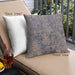 Front View of Mid-Century Modern Urban Square Carbon Gray Throw Pillow, 18 inch by 18 inch, pwurb2704