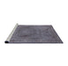 Sideview of Machine Washable Industrial Modern Plum Purple Rug, wshurb2705