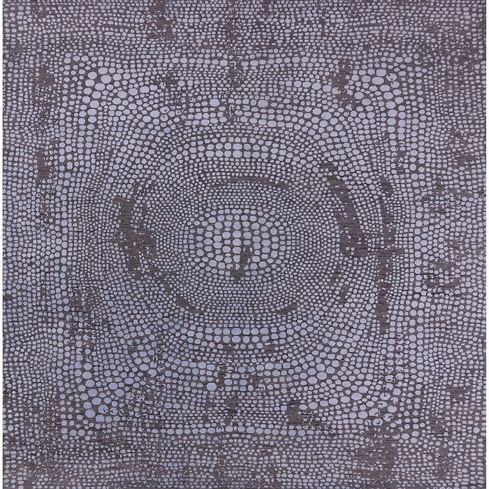 Square Machine Washable Industrial Modern Plum Purple Rug, wshurb2705