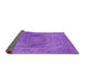 Sideview of Oriental Purple Industrial Rug, urb2705pur