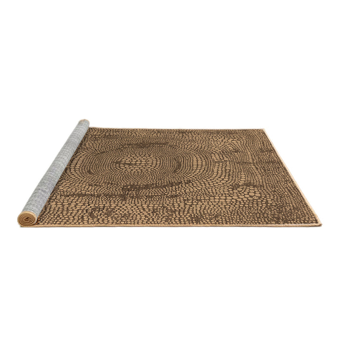 Sideview of Machine Washable Oriental Brown Industrial Rug, wshurb2705brn