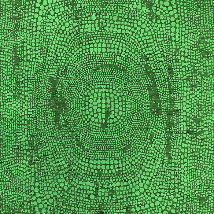 Machine Washable Oriental Green Industrial Area Rugs, wshurb2705grn