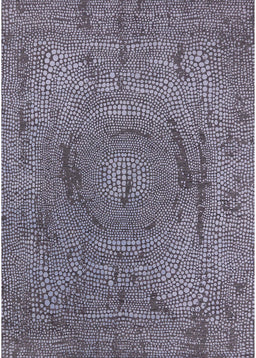 Mid-Century Modern Plum Purple Oriental Rug, urb2705