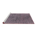 Sideview of Machine Washable Industrial Modern Pastel Violet Purple Rug, wshurb2706