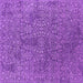 Square Machine Washable Oriental Purple Industrial Area Rugs, wshurb2706pur