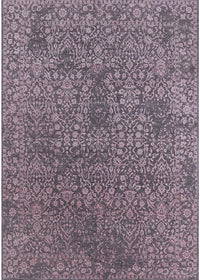 Machine Washable Industrial Modern Pastel Violet Purple Rug, wshurb2706