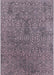 Machine Washable Industrial Modern Pastel Violet Purple Rug, wshurb2706