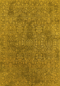 Oriental Yellow Industrial Rug, urb2706yw