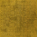 Square Oriental Yellow Industrial Rug, urb2706yw