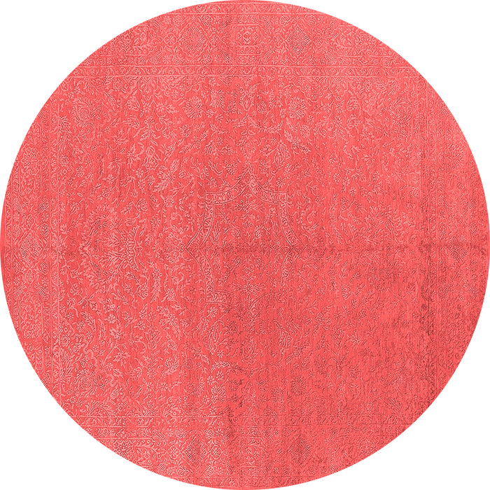 Machine Washable Oriental Red Industrial Rug, wshurb2707red