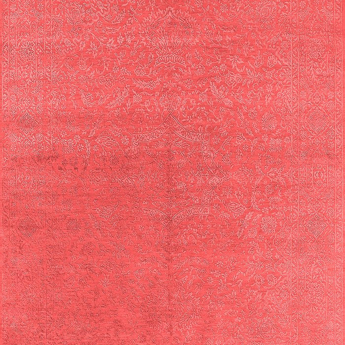 Machine Washable Oriental Red Industrial Rug, wshurb2707red