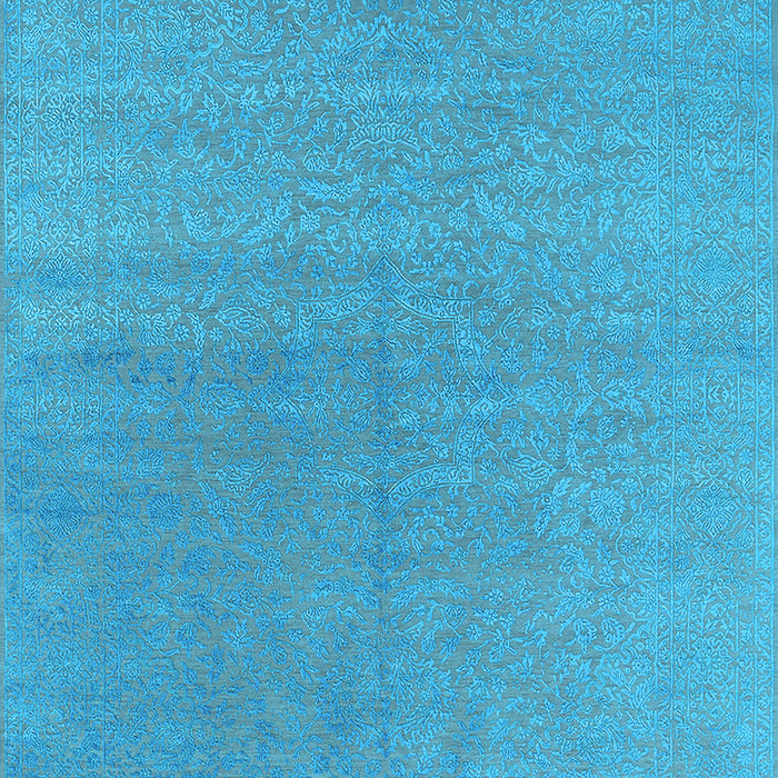 Oriental Light Blue Industrial Rug, urb2707lblu