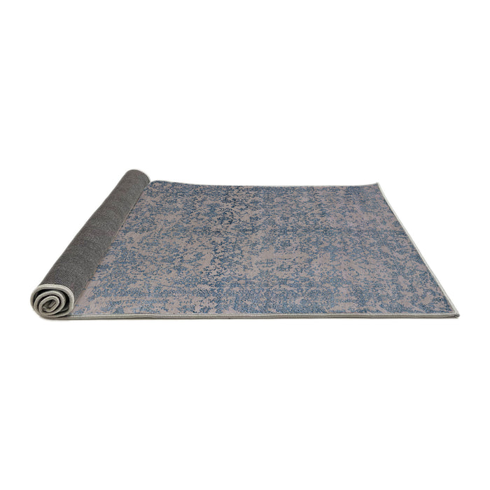 Sideview of Mid-Century Modern Marble Blue Oriental Rug, urb2708