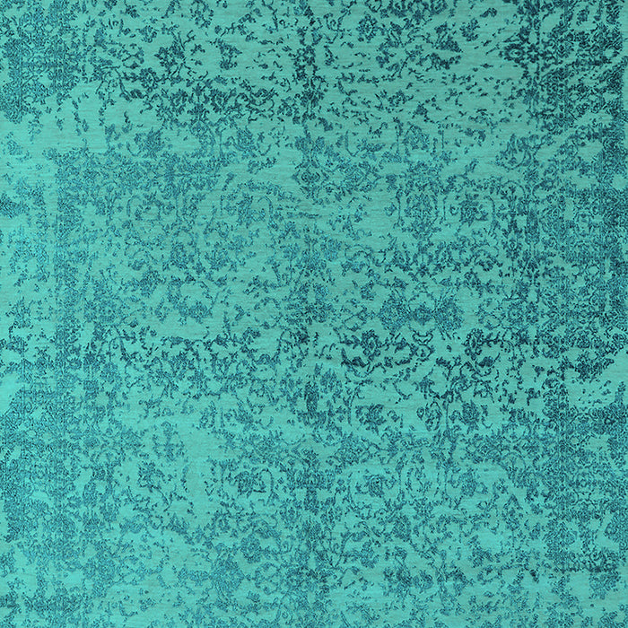 Oriental Turquoise Industrial Rug, urb2708turq