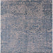 Square Machine Washable Industrial Modern Marble Blue Rug, wshurb2708