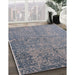 Machine Washable Industrial Modern Marble Blue Rug in a Family Room, wshurb2708