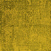 Square Oriental Yellow Industrial Rug, urb2708yw