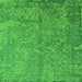 Square Oriental Green Industrial Rug, urb2708grn