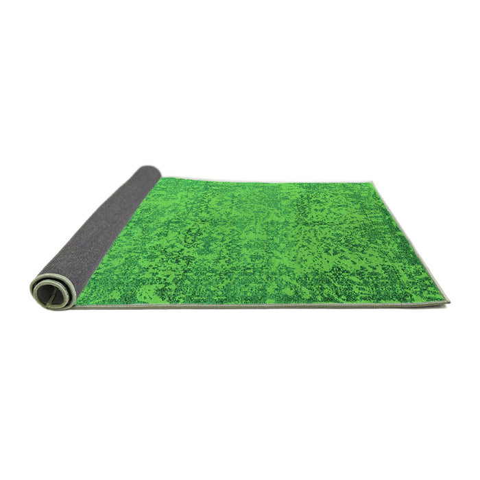 Sideview of Oriental Green Industrial Rug, urb2708grn