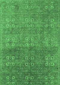 Oriental Emerald Green Industrial Rug, urb2709emgrn