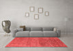 Industrial Red Washable Rugs