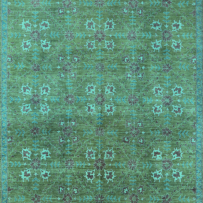 Oriental Turquoise Industrial Rug, urb2709turq