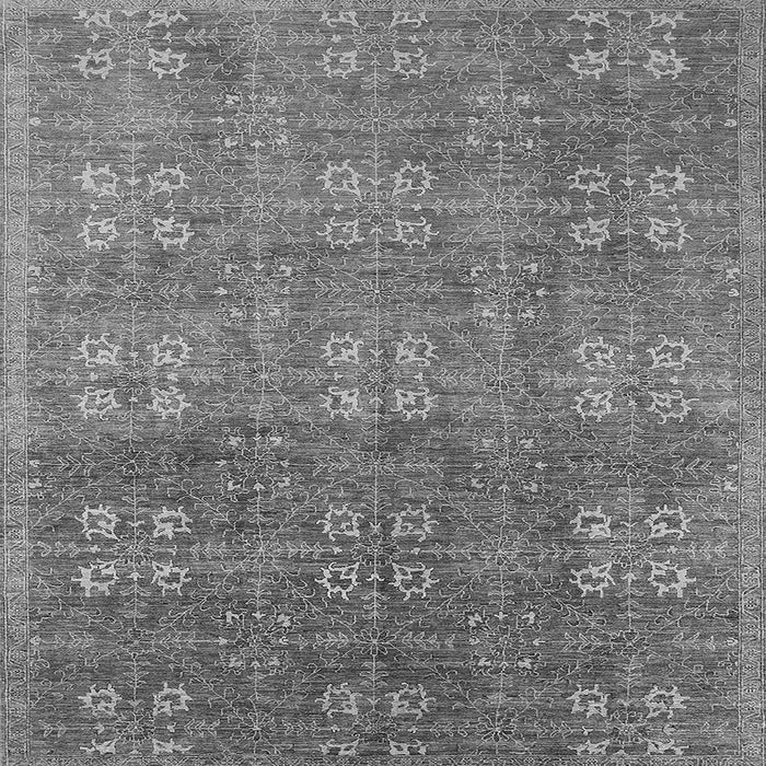 Square Oriental Gray Industrial Rug, urb2709gry