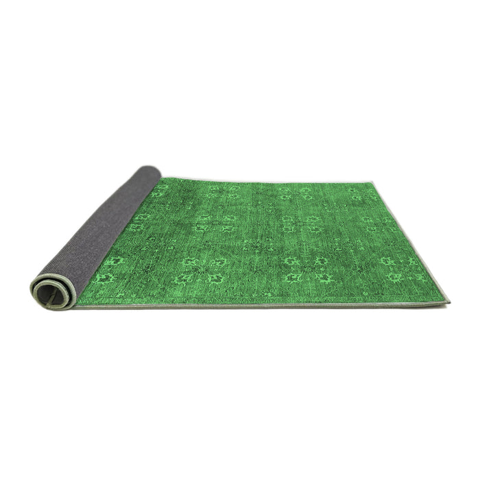 Sideview of Oriental Emerald Green Industrial Rug, urb2709emgrn