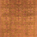 Square Oriental Orange Industrial Rug, urb2709org