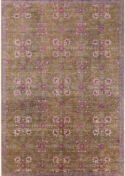Machine Washable Industrial Modern Sienna Brown Rug, wshurb2709