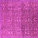 Square Oriental Pink Industrial Rug, urb2709pnk